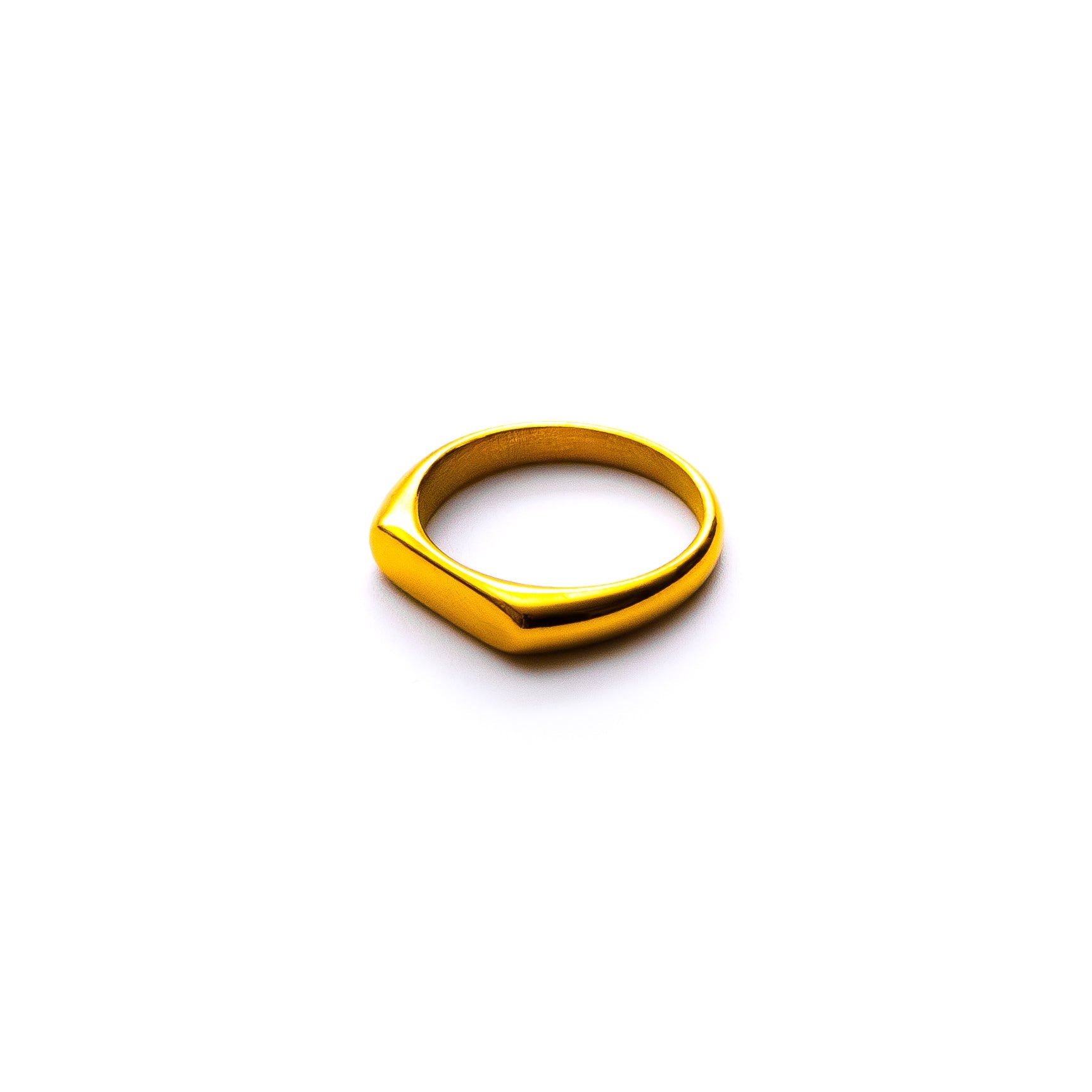 Rawn Mens Gold Stainless Steel Ring