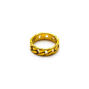 Relo Mens Gold Staonless Steel Ring