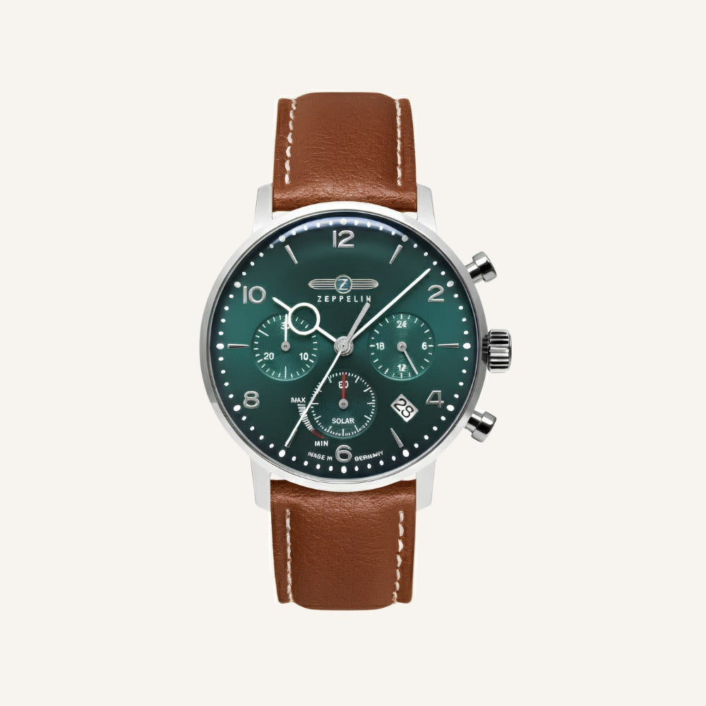 Relogio Masculino Zeppelin Verde Cronografo