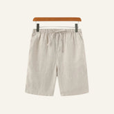 Short Masculino de Linho Old Money Milford Bege 