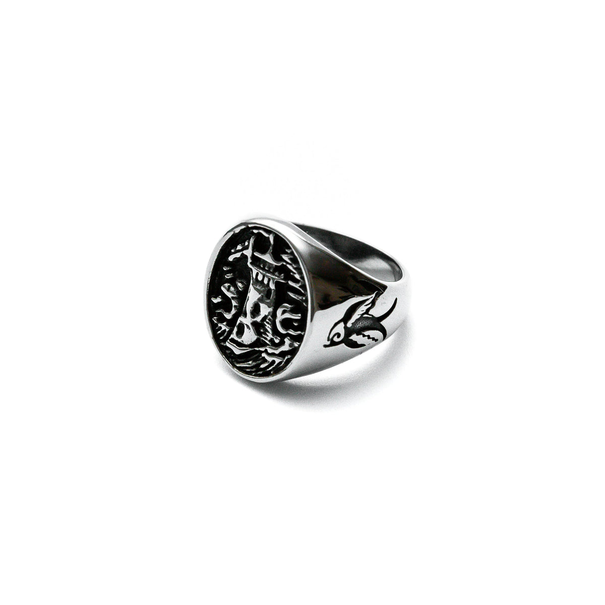 Siren Mens Stainless Steel Ring