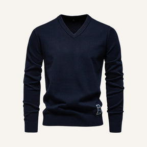 Sueter Masculino Gola V Pesson Lior Azul Marinho