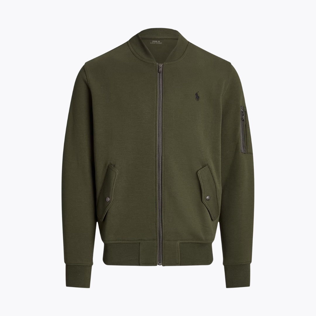 Double-Knit Bomber Jacket