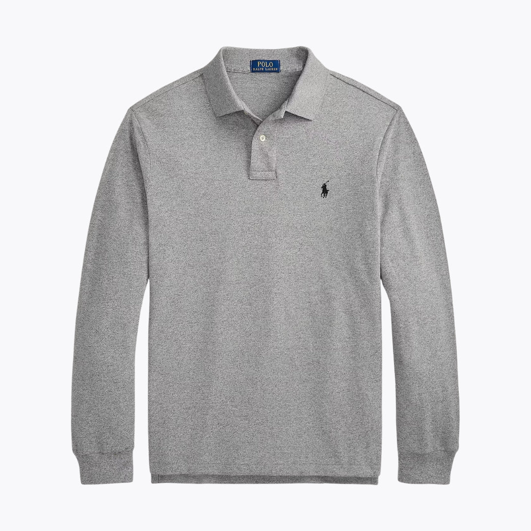 [Buy 1 Get 1 Free] RL Mesh Long-Sleeve Polo Shirt