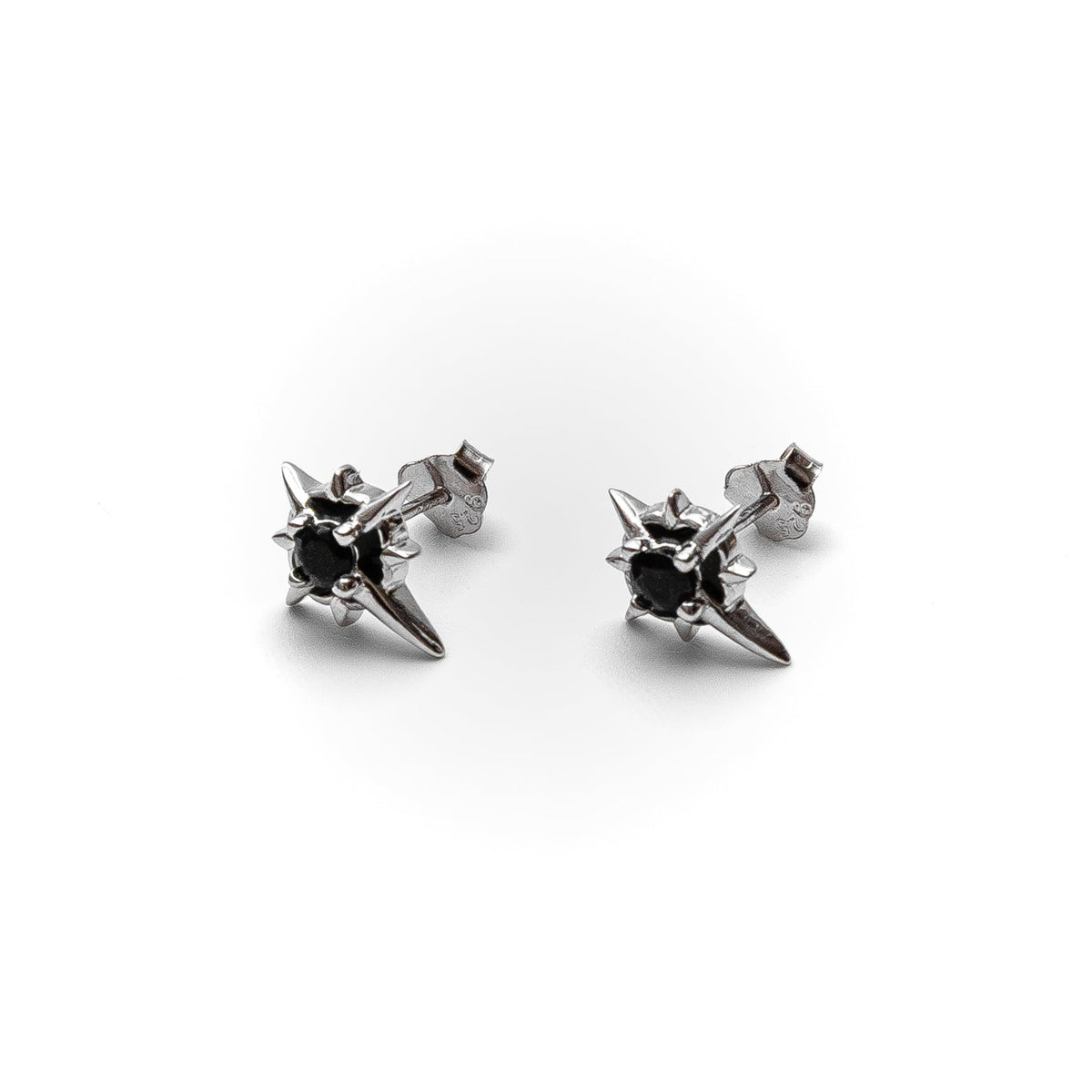 Vanta Mens Silver Earrings