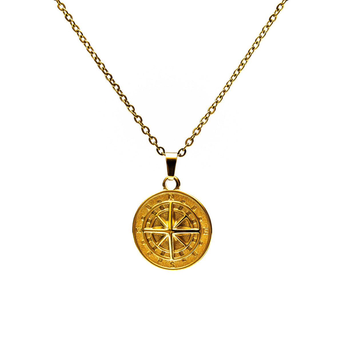 Wayfinder Mens Gold Stainless Steel Chain
