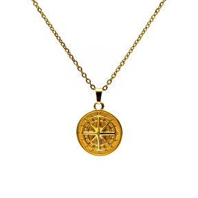 Wayfinder Mens Gold Stainless Steel Chain