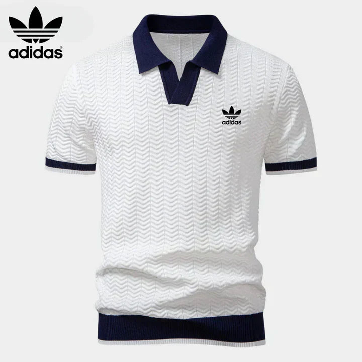 Retro Knit Polo Shirt
