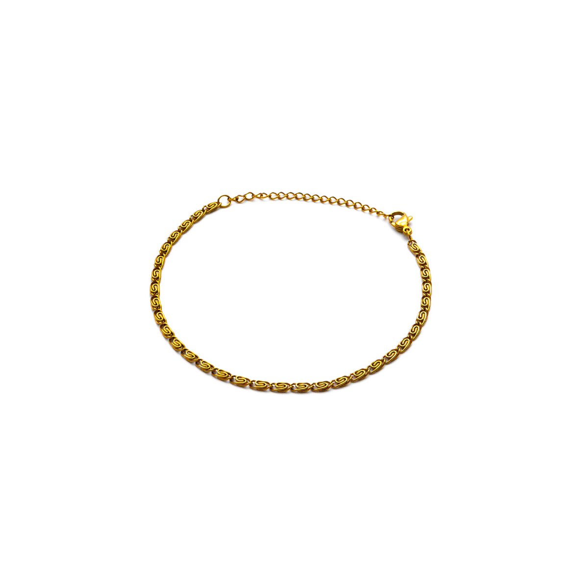 Zyro Mens Gold Stainless Steel Bracelet