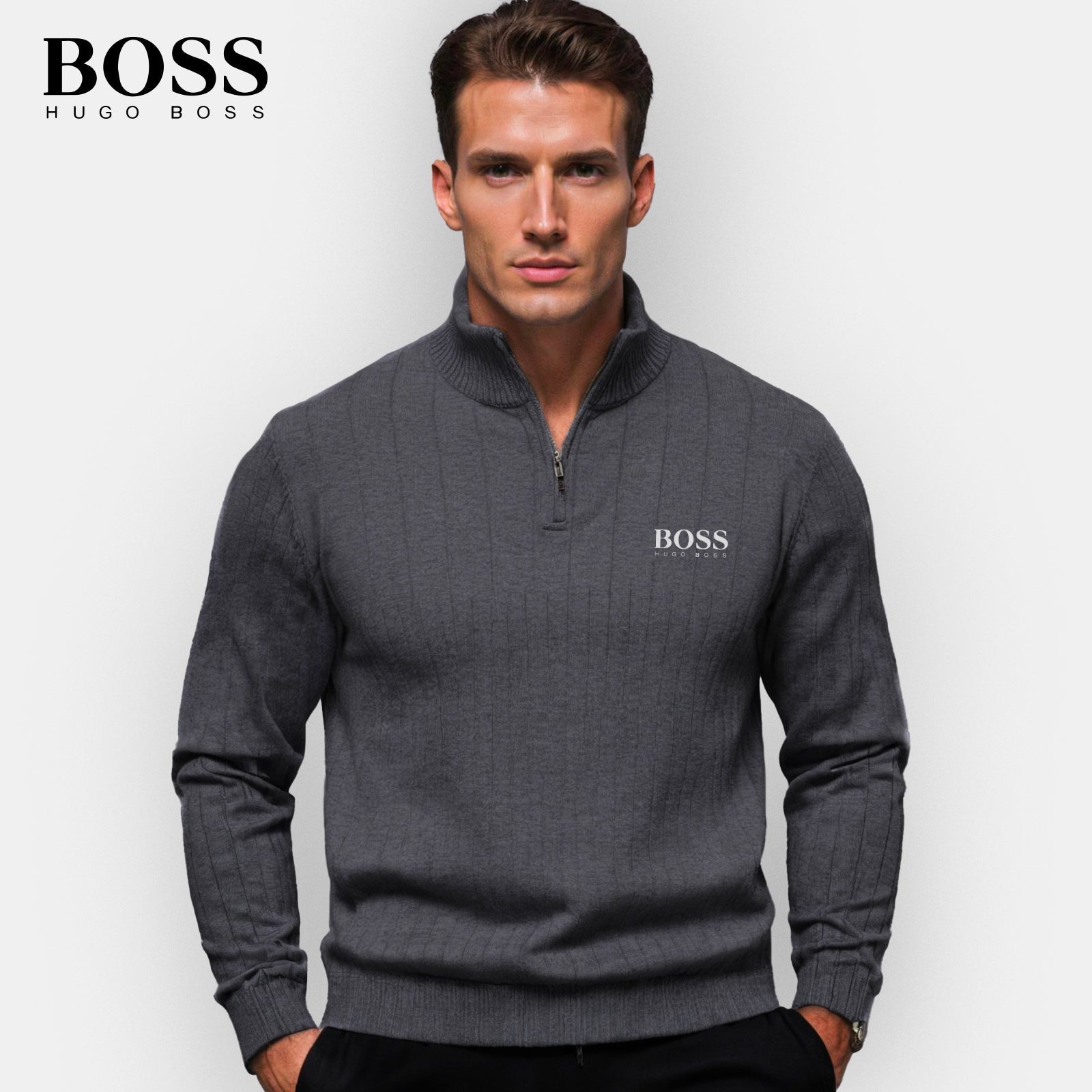 HB Zip-up sweater (CLEARANCE) + FREE Gift