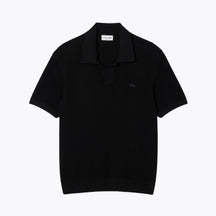 LC Cotton Blend Open Polo Collar Sweater