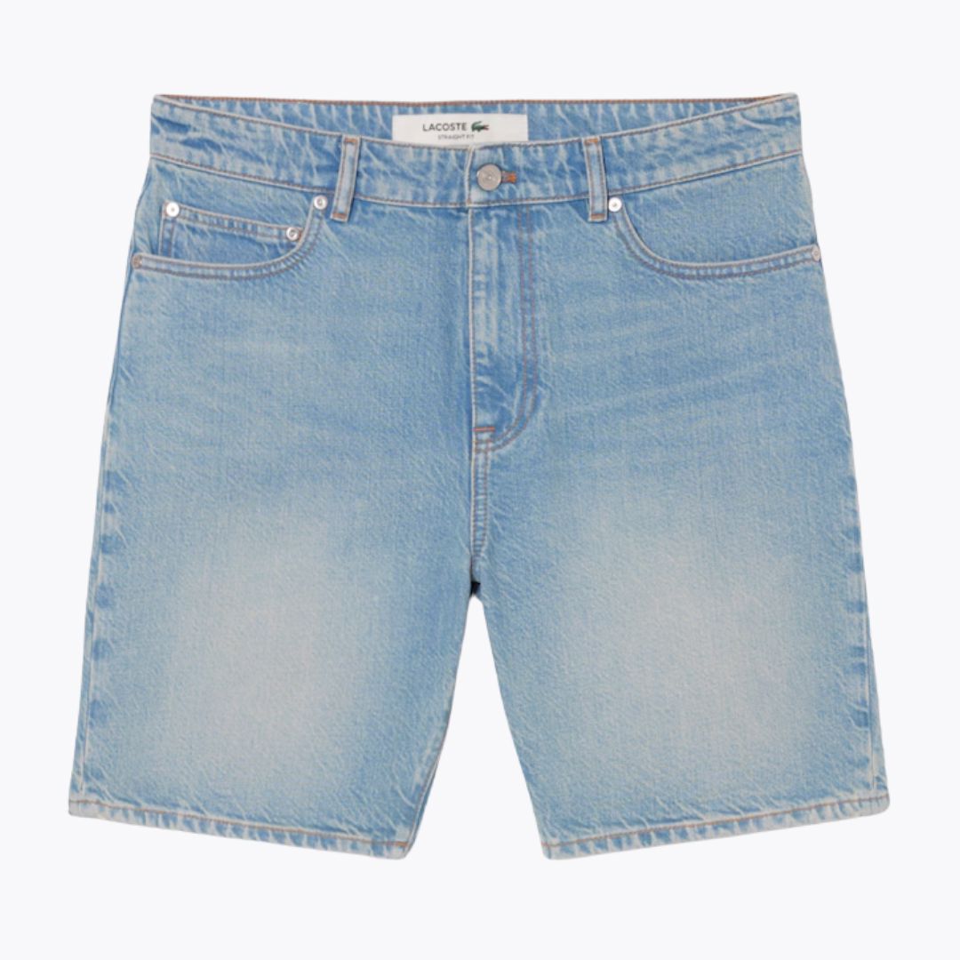 LC Straight Fit Denim Bermuda Shorts